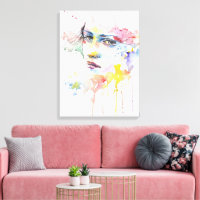 Beautiful Watercolor Painting of a Women on