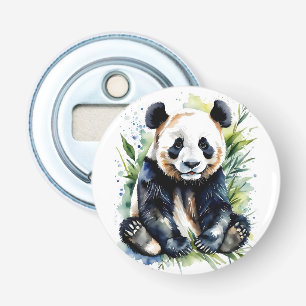 Beautiful Watercolor Panda Bear Bottle Opener