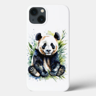 Beautiful Watercolor Panda Bear  iPhone 13 Case