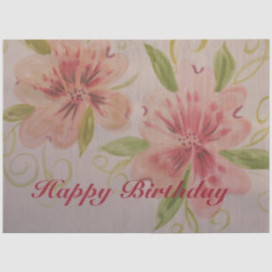 Beautiful Watercolor Pink And Rose Tissue Paper