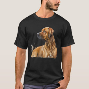 Beautiful Watercolor Rhodesian Ridgeback Portrait T-Shirt