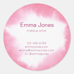 Beautiful Watercolor Rose  Classic Round Sticker