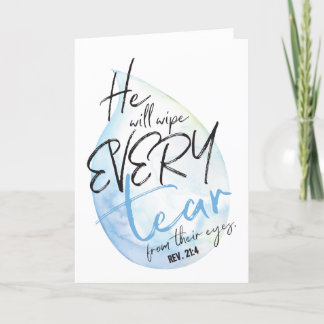 Beautiful watercolor sympathy card