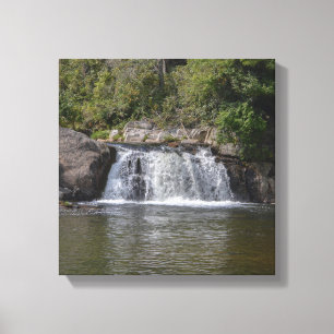 Beautiful Waterfall In Appalachian Mountains Canvas Print