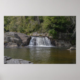 Beautiful Waterfall In Appalachian Mountains Poster