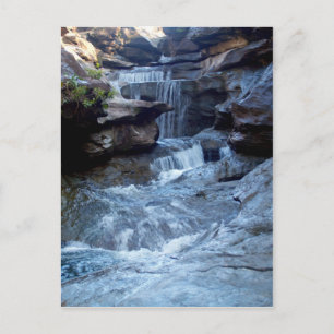 Beautiful waterfall postcard