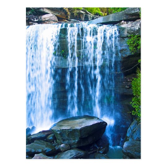 Beautiful waterfall postcard