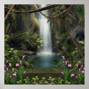Beautiful Waterfall poster