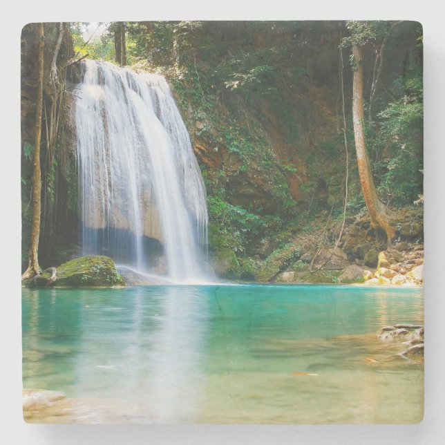 Beautiful Waterfall Stone Coaster (Front)