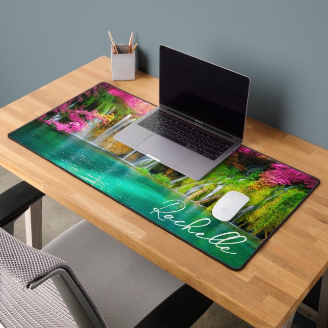 Beautiful Waterfalls Desk Mat (Office 2)