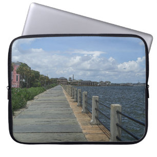 Beautiful Waterfront Walkway Laptop Sleeve