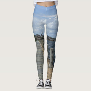 Beautiful Waterfront Walkway Leggings