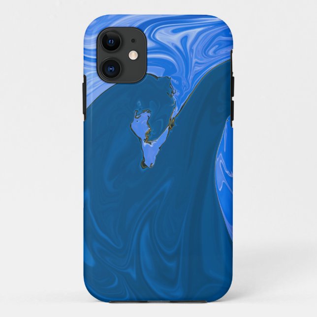 Beautiful Waves Abstract Painting Wall Art Case-Mate iPhone Case (Back)