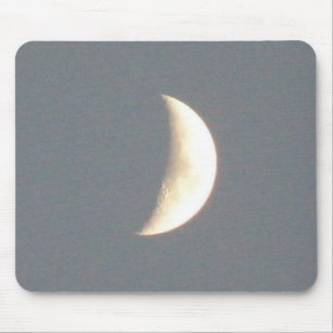 Beautiful Waxing Crescent Moon at Dusk Mousepa Mouse Mat