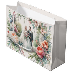Beautiful Wedding Floral with Bride Groom Gift Bag