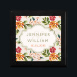 Beautiful Wedding Gift Elegant Chic Vintage Floral Gift Box<br><div class="desc">Beautiful Wedding Gift Elegant Chic Vintage Floral Custom Design for you. You can customise this design with your monograms,  initials,  name or photos. Enjoy it and Have fun!</div>