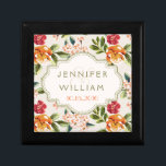 Beautiful Wedding Gift Elegant Chic Vintage Floral Gift Box<br><div class="desc">Beautiful Wedding Gift Elegant Chic Vintage Floral Custom Design for you. You can customise this design with your monograms,  initials,  name or photos. Enjoy it and Have fun!</div>