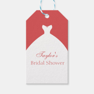 Beautiful Wedding Gown Custom Gift Tags