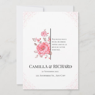Beautiful wedding invitation template