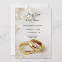 Beautiful Wedding Ring Wedding Invitation Card