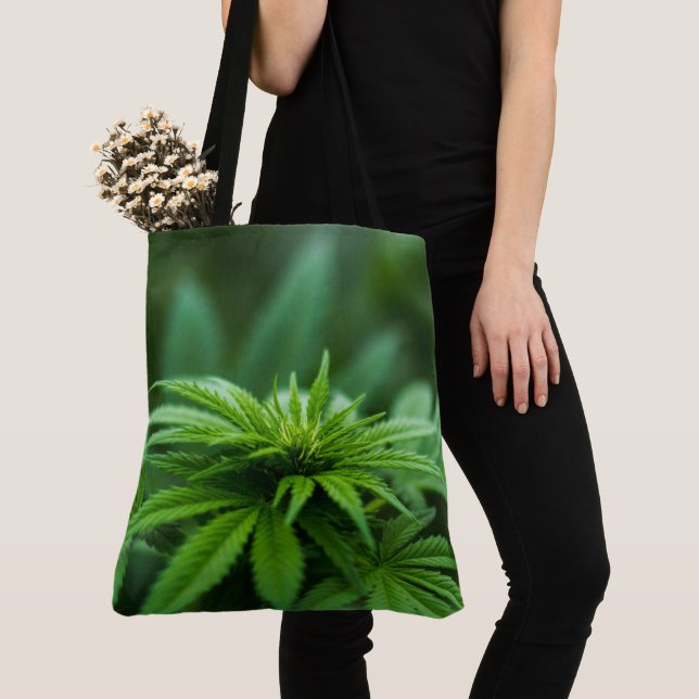 Beautiful Weed Tote Bag (Close Up)