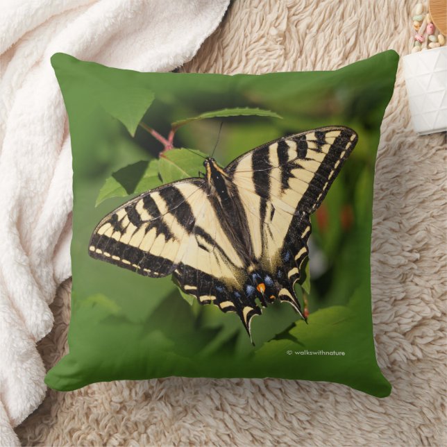 Beautiful Western Tiger Swallowtail Butterfly Cushion (Blanket)