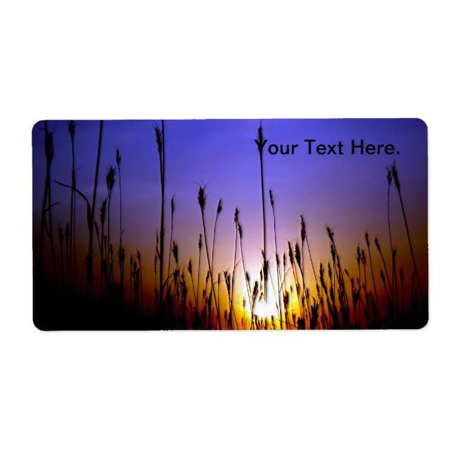 Beautiful Wheat Field in the Sunset (Front)