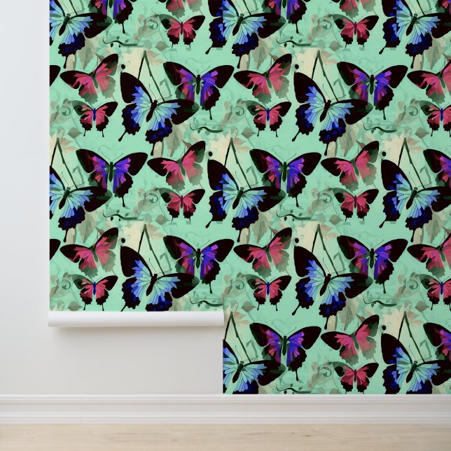 Beautiful Whimsical Butterflies in Pastel Colours  Wallpaper (Application)