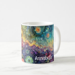 Beautiful Whimsical Colourful Back to School Coffee Mug