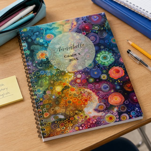 Beautiful Whimsical Colourful Back to School  Notebook (Creator Uploaded)