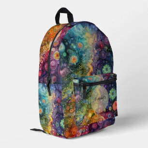 Beautiful Whimsical Colourful Back to School  Printed Backpack