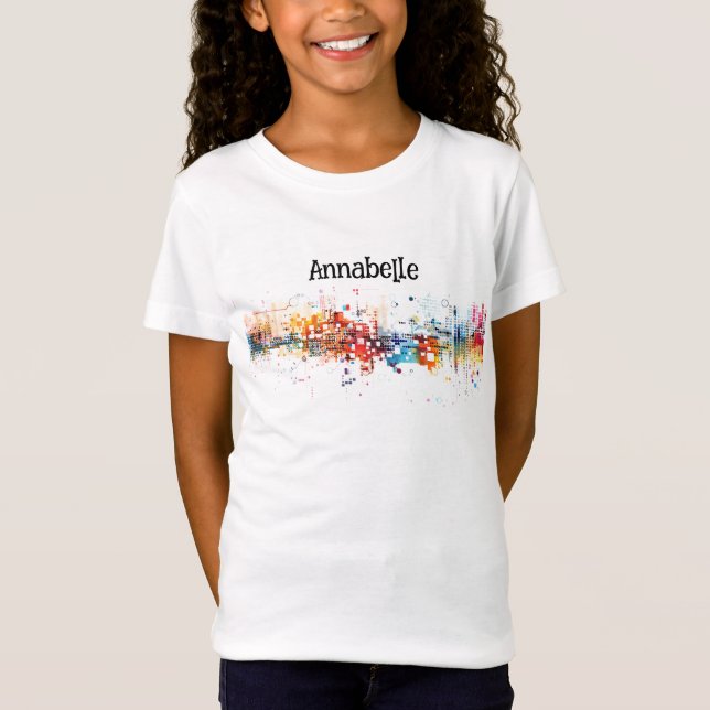 Beautiful Whimsical Colourful Back to School  T-Shirt (Front)