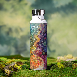 Beautiful Whimsical Colourful Back to School Water Bottle