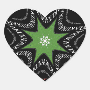 Beautiful Whirling stars background Print vector  Heart Sticker