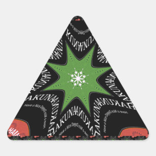 Beautiful Whirling stars background Print vector Triangle Sticker