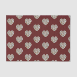 Beautiful White and Gold Marble Texture heart Tissue Paper