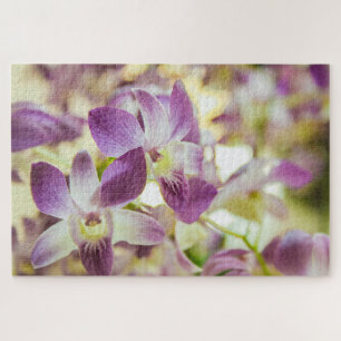 Beautiful white and purple flowers jigsaw puzzle