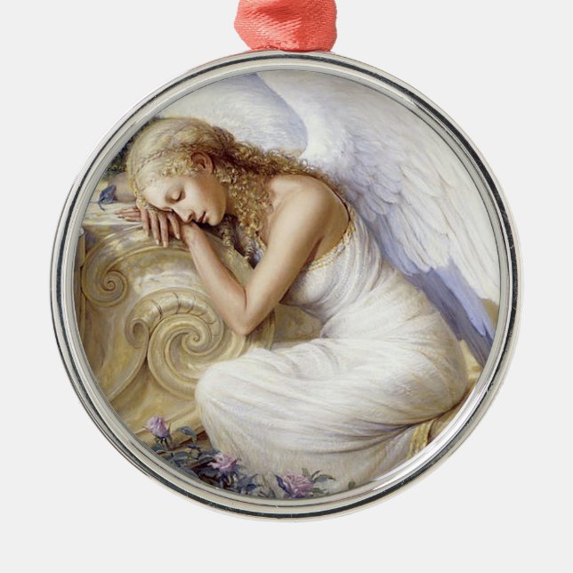 beautiful white angel ornament (Front)