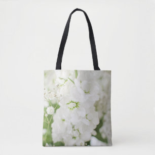 Beautiful White Blossoms Florals By Ava Tote Bag
