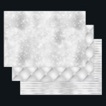 Beautiful White Designs Wedding Events Wrapping Paper Sheet<br><div class="desc">This design was created though digital art. It may be personalised by choosing the customise option. Contact me at colorflowcreations@gmail.com if you with to have this design on another product. Purchase my original abstract acrylic painting for sale at www.etsy.com/shop/colorflowart. See more of my creations or follow me at www.facebook.com/colorflowcreations, www.instagram.com/colorflowcreations,...</div>