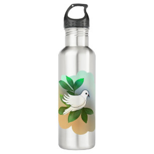 Beautiful White Dove  710 Ml Water Bottle