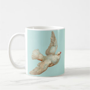  beautiful white dove coffee mug