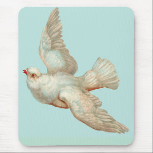  beautiful white dove mouse mat
