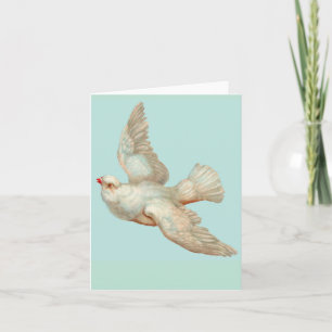 beautiful white dove note card