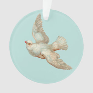beautiful white dove ornament
