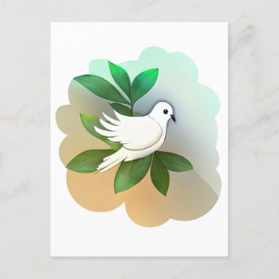 Beautiful White Dove  Postcard