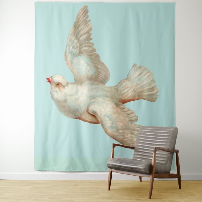  beautiful white dove tapestry (In Situ)