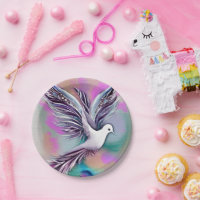 Beautiful White Ethereal Watercolor Dove