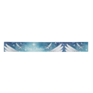 Beautiful White Guardian Angel Satin Ribbon