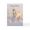 Beautiful White Horse in the Snow Photo Birthday